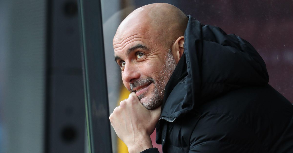 Manchester City FC manager Pep Guardiola during the Premier League game against Burnley FC. Turf Moor, Burnley, 2 April 2022.