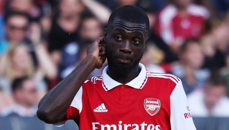 Arsenal's Nicolas Pepe in action during a Pre Season Friendly - 1. FC Nuremberg v Arsenal - Max-Morlock-Stadion, Nuremberg, Germany - July 8, 2022
