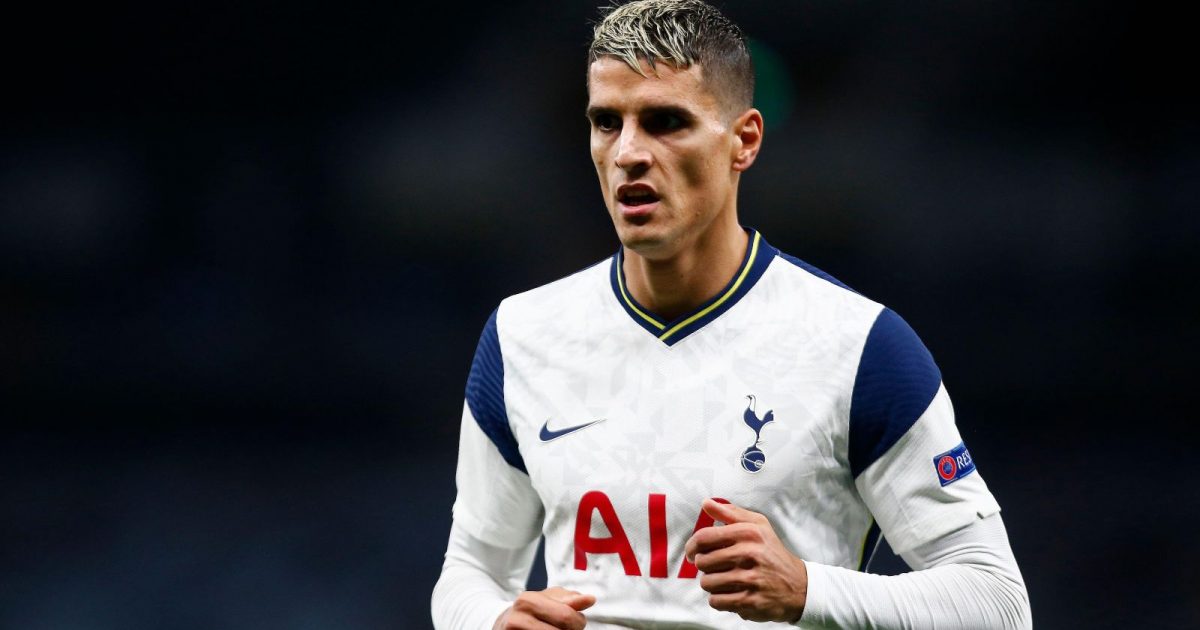 Tottenham Hotspur's Erik Lamela during Europe League Group J between Tottenham Hotspur and LASK at Tottenham Hotspur stadium, London, England on 22nd October 2020