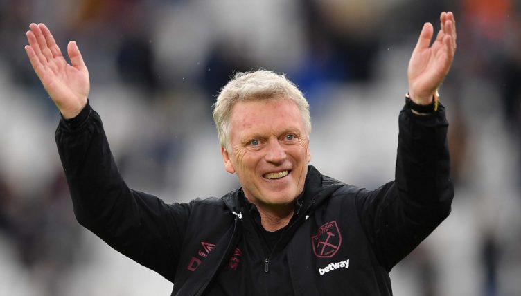 David Moyes salutes the West Ham fans