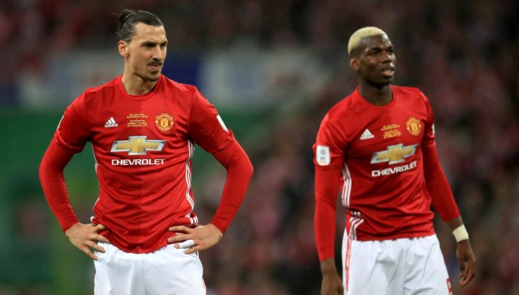 Zlatan Ibrahimovic and Paul Pogba. Manchester United
