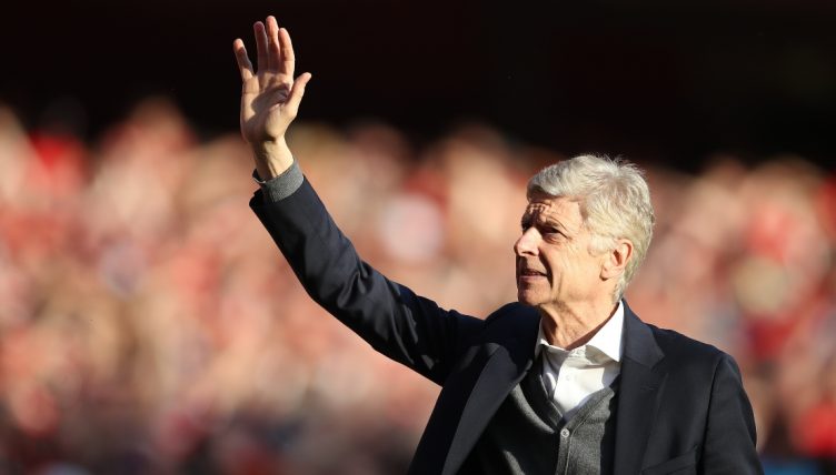 Arsenal manager Arsene Wenger after their Premier League victory over Burnley at Emirates Stadium, London, May 2018.