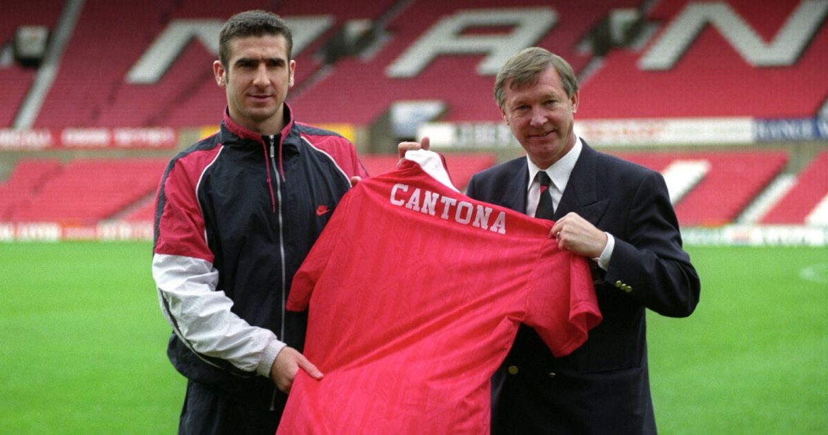 Eric Cantona unveiled by Alex Ferguson Manchester United, Old Trafford, November 26th 1992