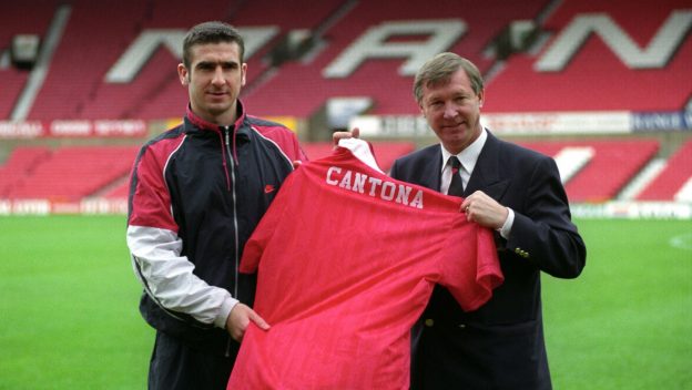 Eric Cantona unveiled by Alex Ferguson Manchester United, Old Trafford, November 26th 1992