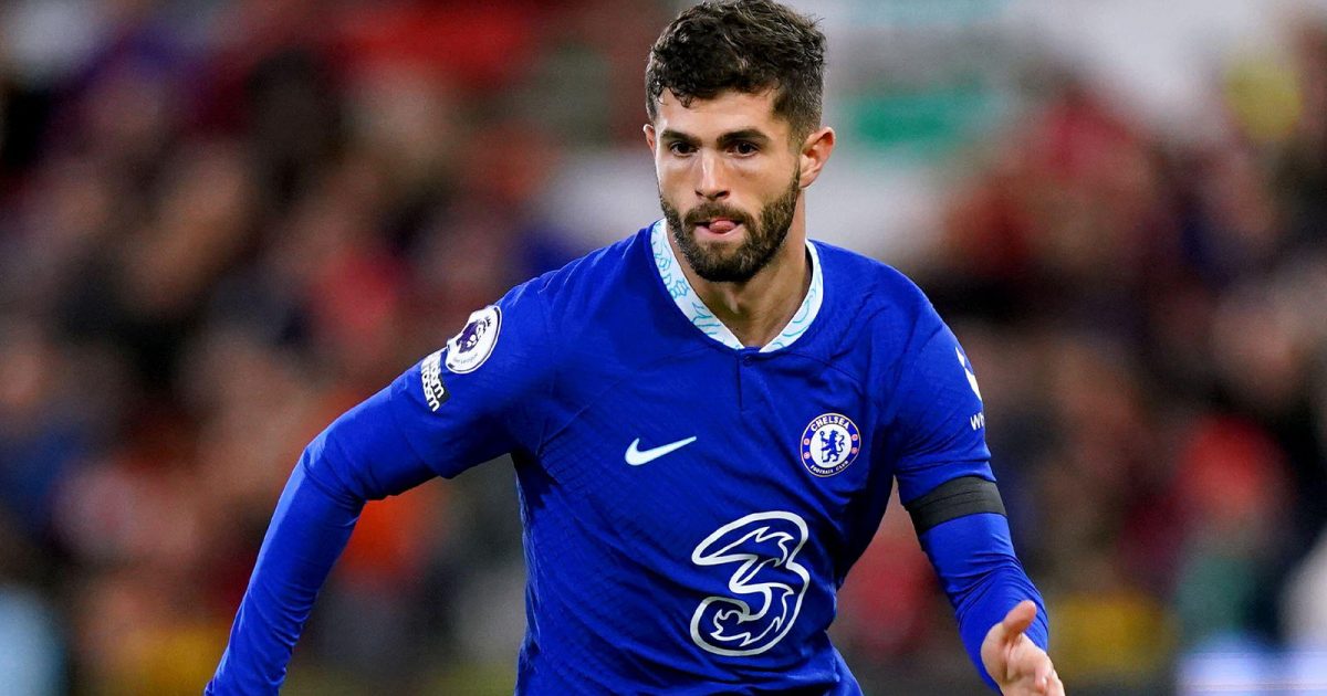 Chelsea's Christian Pulisic during the Premier League match at the City Ground, Nottingham.