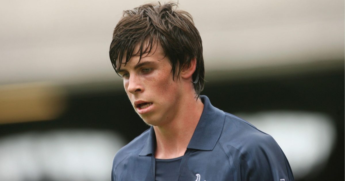 Gareth Bale during the Premier League match between Fulham and Tottenham Hotspur at Craven Cottage, London, September 2007.