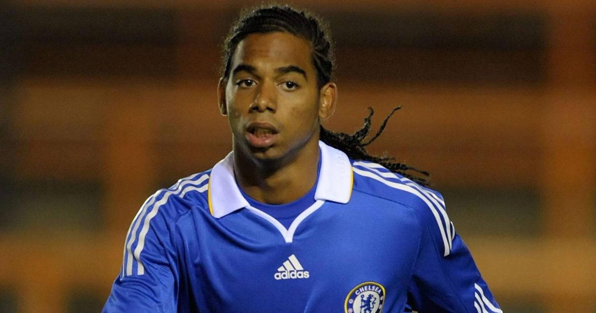 Fabio Paim playing for Chelsea reserves during his loan spell from Sporting. February 2008.