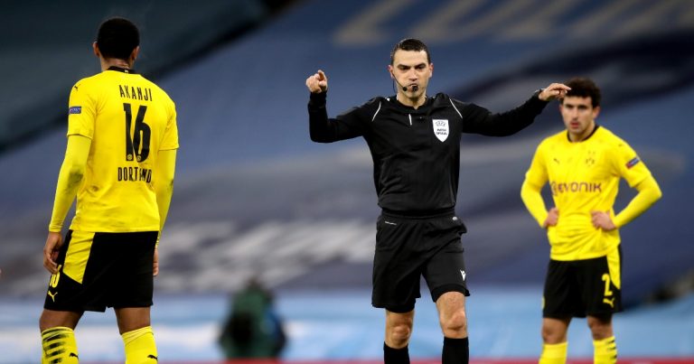 Man City Vs Dortmund Referee Name