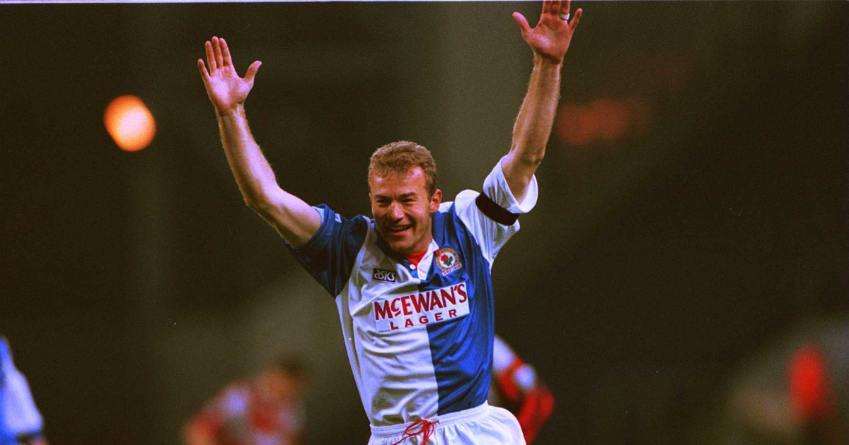 Blackburn Rovers striker Alan Shearer