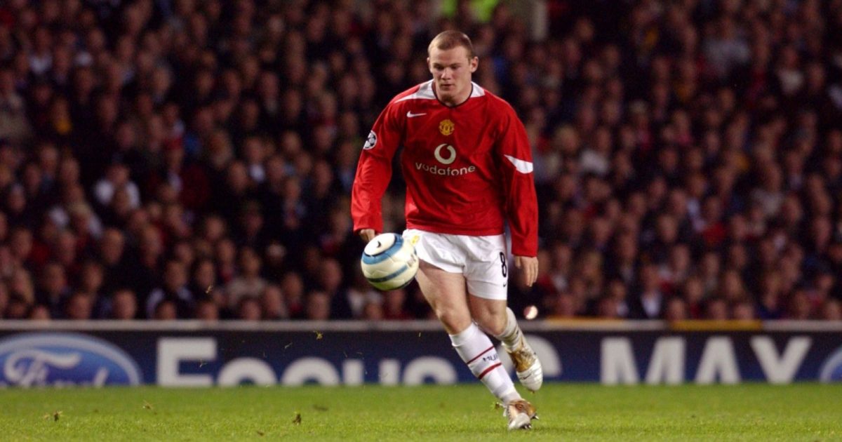 Manchester United's Wayne Rooney during his debut for the club against Fenerbahce in the Champions League, September 2004