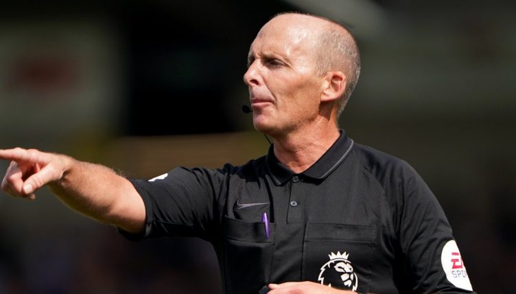 Mike Dean refereeing