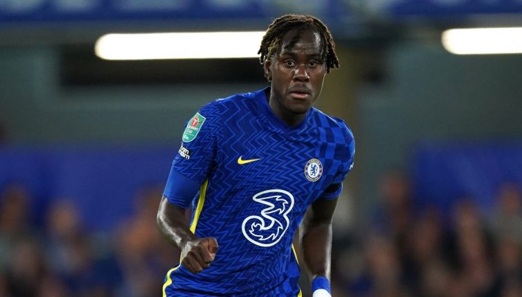 Trevoh Chalobah playing for Chelsea in the Cabrao Cup September 2021a