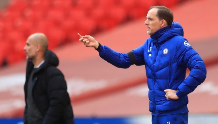 Chelsea manager Thomas Tuchel and Manchester City coach Pep Guardiola