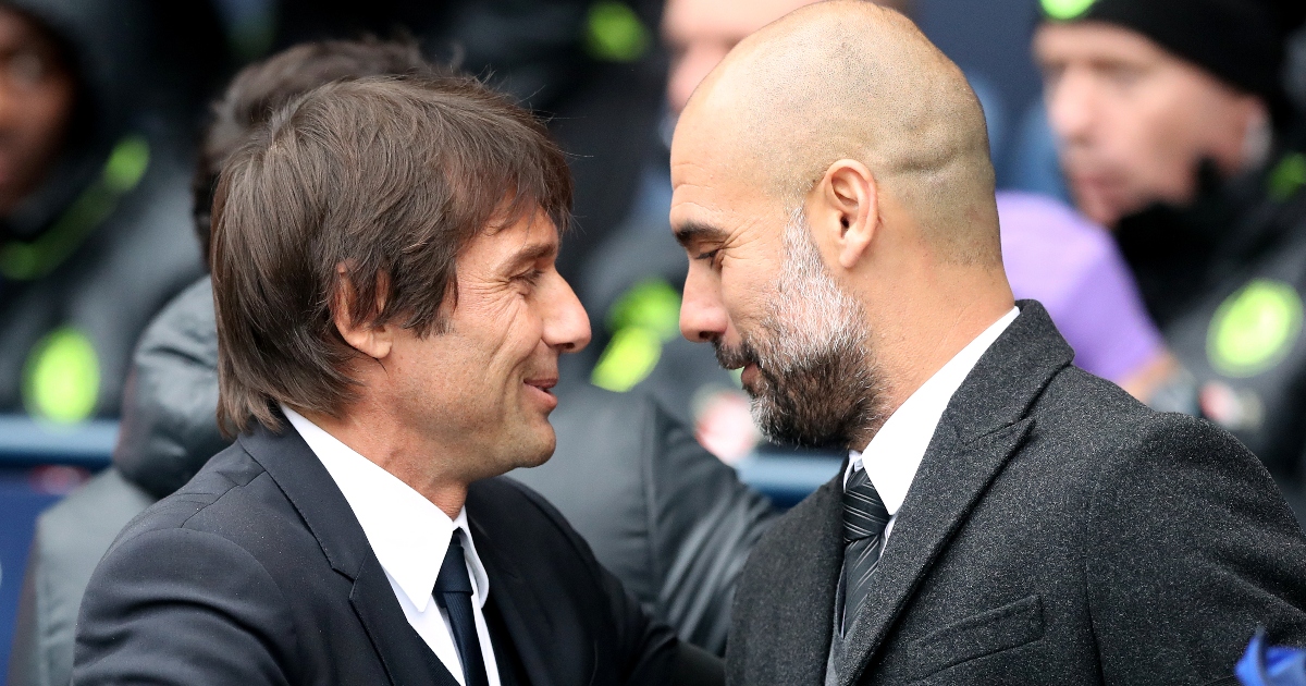 Antonio Conte Pep Guardiola 2016