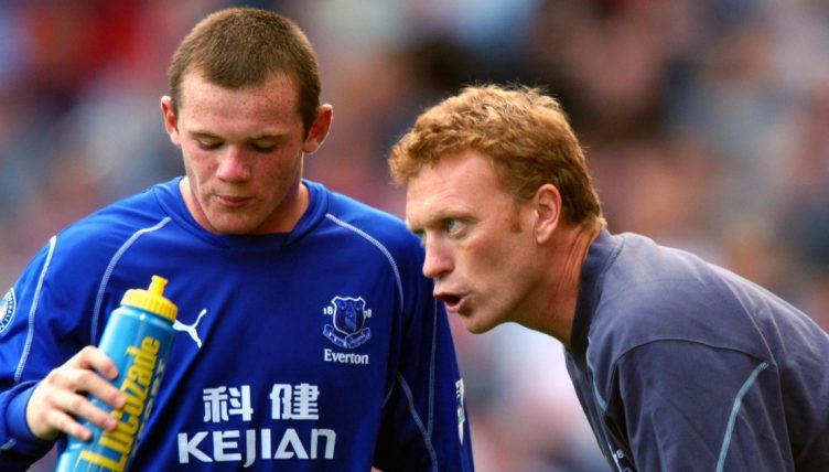 David Moyes and Wayne Rooney, September 2002