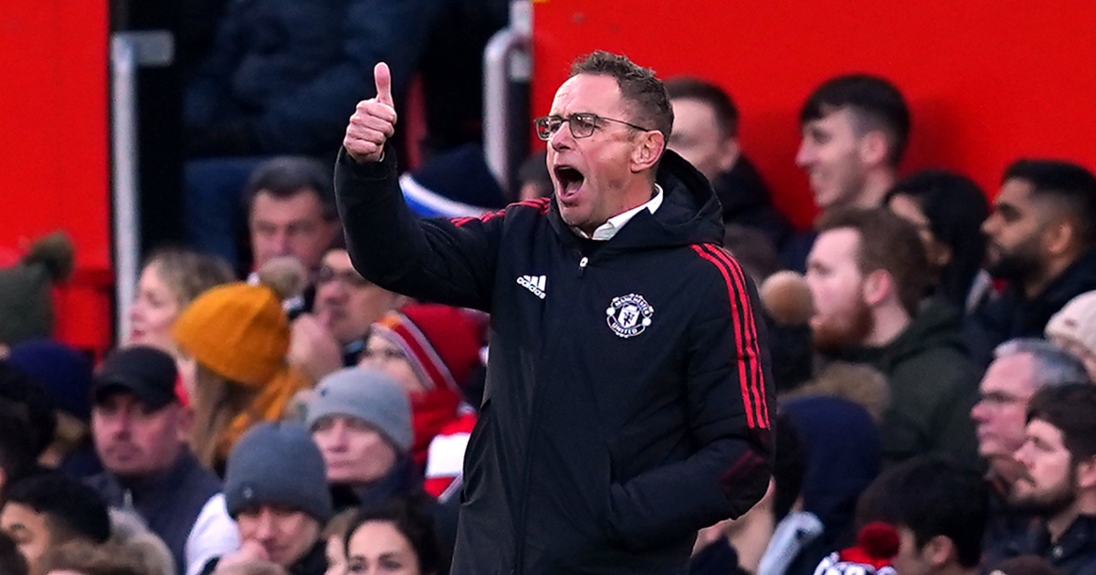 Manchester United manager Ralf Rangnick