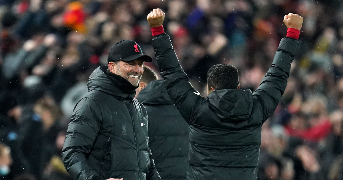 Watch: Jurgen Klopp joyously hugs Thiago in trademark celebration