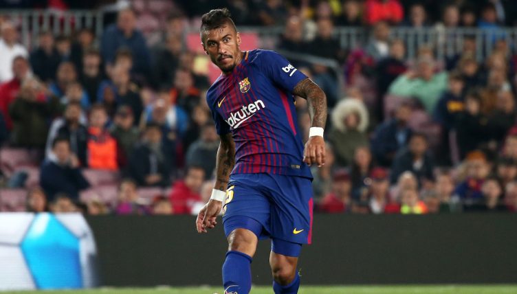 Paulinho of Barcelona during a La Liga game against Villarreal, Camp Nou, May 2018