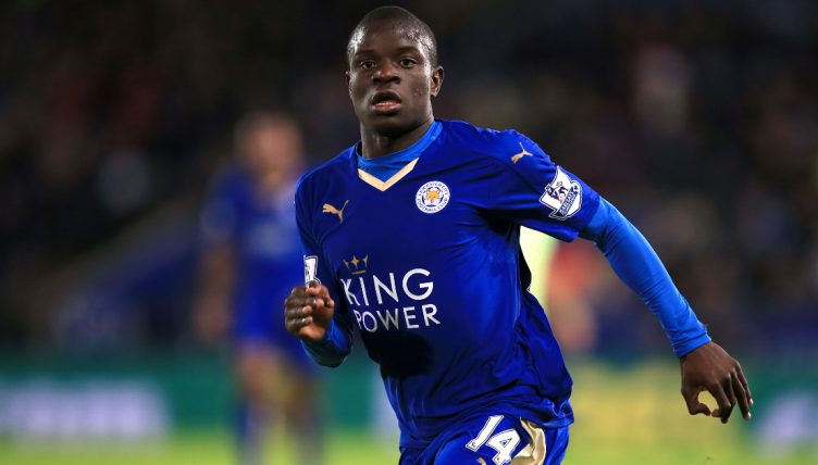 N'Golo Kante of Leicester City in action against Manchester City, King Power Stadium, November 2015