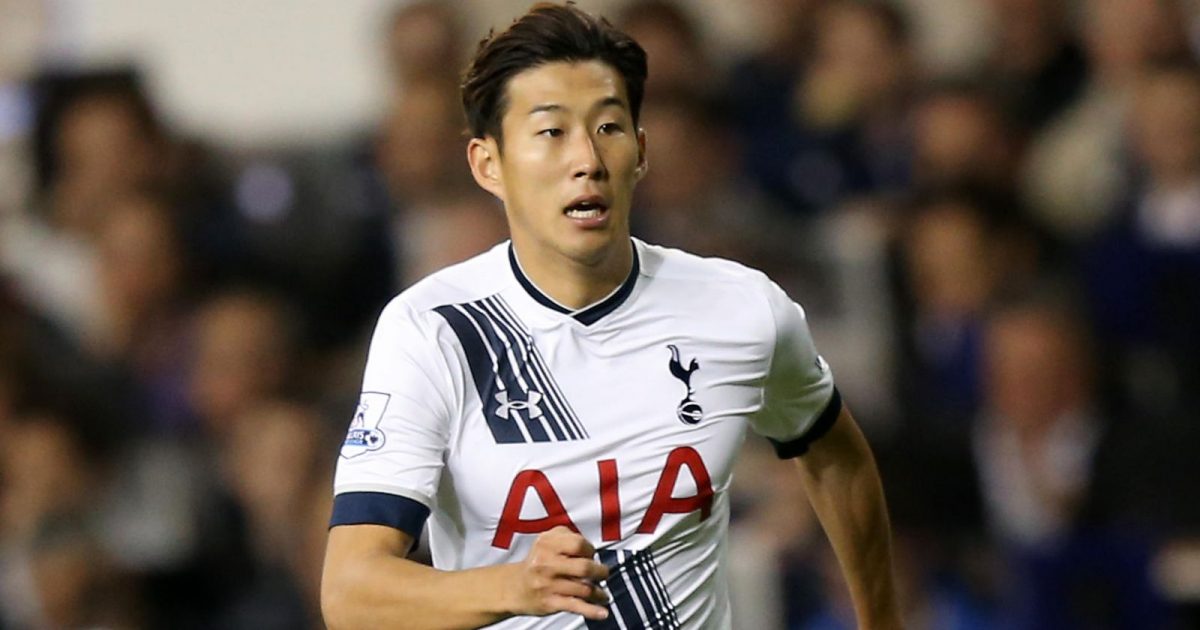 Tottenham Hotspur's Son Heung-min during an EFL Cup third round game agaisnt Arsenal at White Hart Lane, London, September 23 2015.
