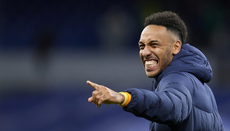 Pierre-Emerick Aubameyang for Barcelona, Santiago Bernabeu 20 March 2022.