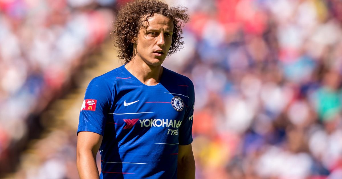 Chelsea's David Luiz during the Community Shield match against Manchester City at Wembley Stadium, London, August 2018.