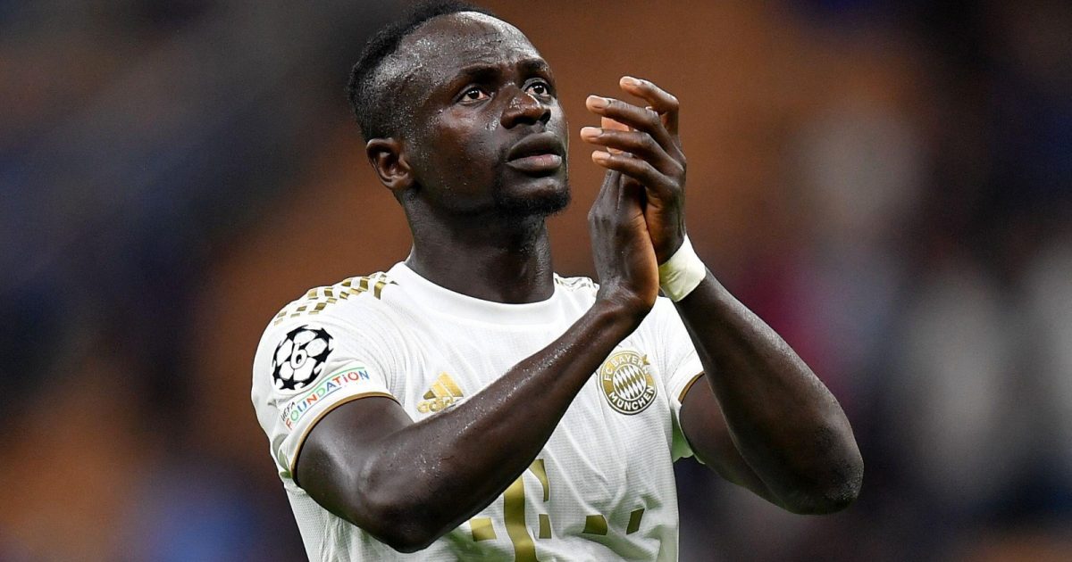Bayern Munich's Sadio Mane applauds fans after the match, Champions League - Group C - Inter Milan v Bayern Munich - San Siro, Milan, Italy - September 7, 2022