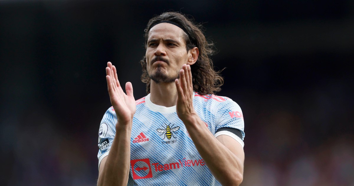 Watch: Edi Cavani gives Man Utd fans the finger after final PL game