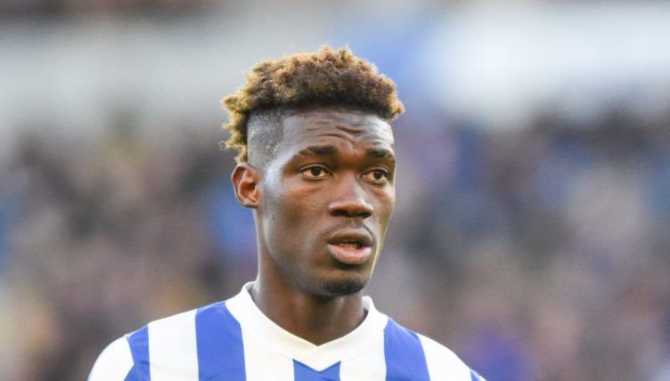 Tottenham signing Yves Bissouma playing for Brighton, Brighton, Amex Stadium, 26 February 2022.