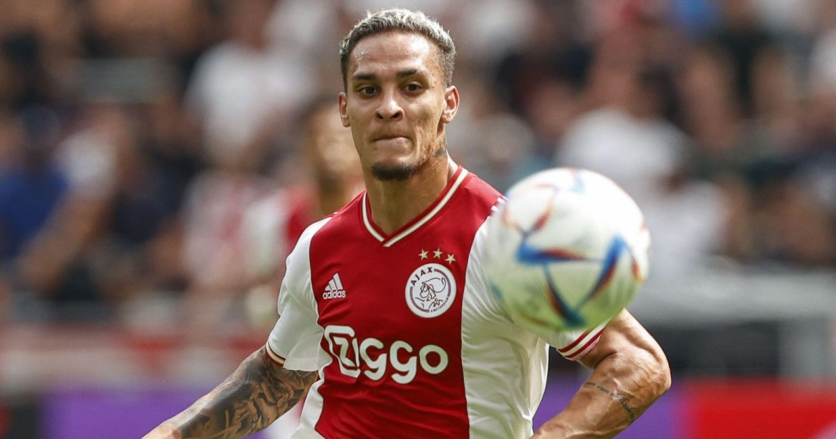 Antony of Ajax during the Eredivise victory over Groningen. Johan Cruyff ArenA, Amsterdam, Netherlands. 21 August 2022.
