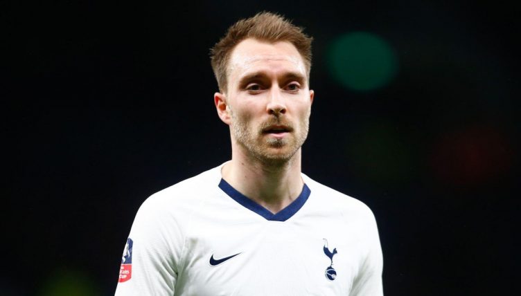 Christian Eriksen during Emirates FA Cup match between Tottenham Hotspur and Middlesbrough on January 14 2020 at The Tottenham Hotspur Stadium.