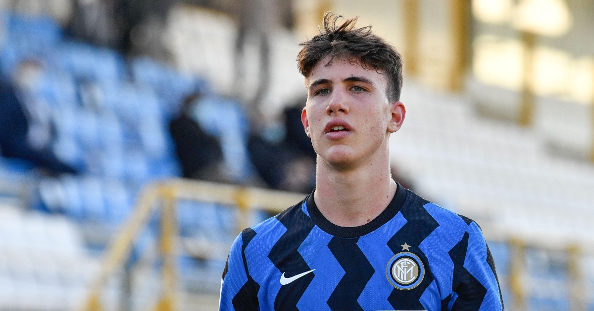 Cesare Casadei (8) of Inter U-19 seen during the Campionato Primavera 1 match between Inter and Roma at the Suning Youth Development Centre, Milan.