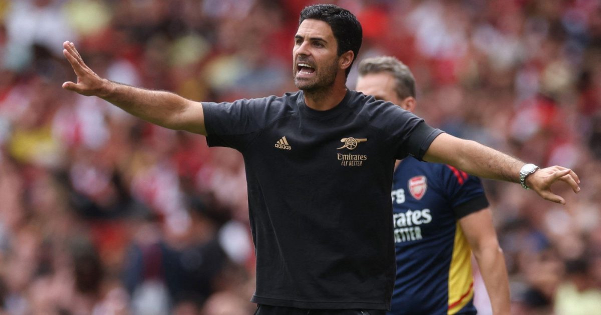 Arsenal manager Mikel Arteta during the pre-season friendly against Sevilla. Emirates Stadium, July 30, 2022.