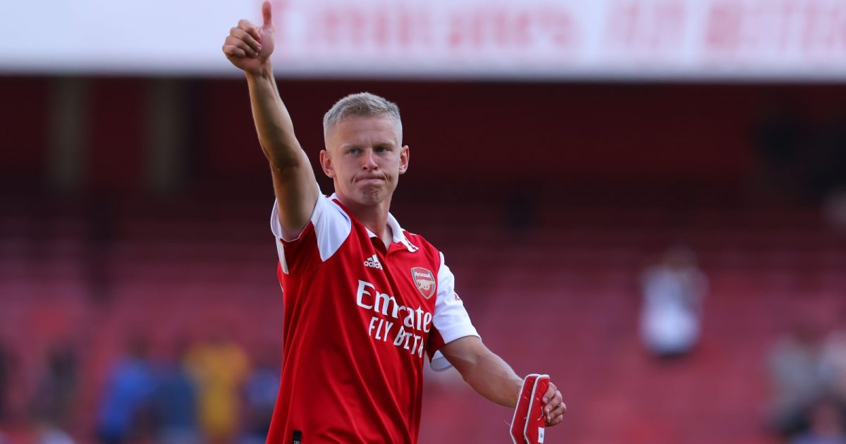 Arsenal's Oleksandr Zinchenko after the Premier League game against Leciester City. Emirates Stadium, 13th August, 2022.