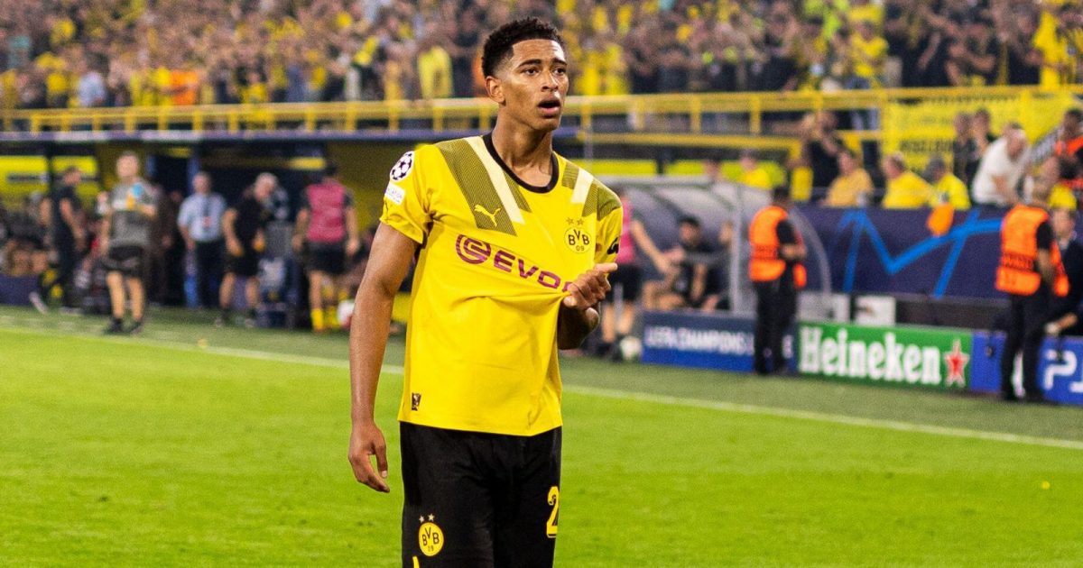 Jude Bellingham celebrates during the UEFA Champions League match between Borussia Dortmund and FC Copenhagen at Signal Iduna Park in Dortmund, Germany. 06th Sep, 2022.