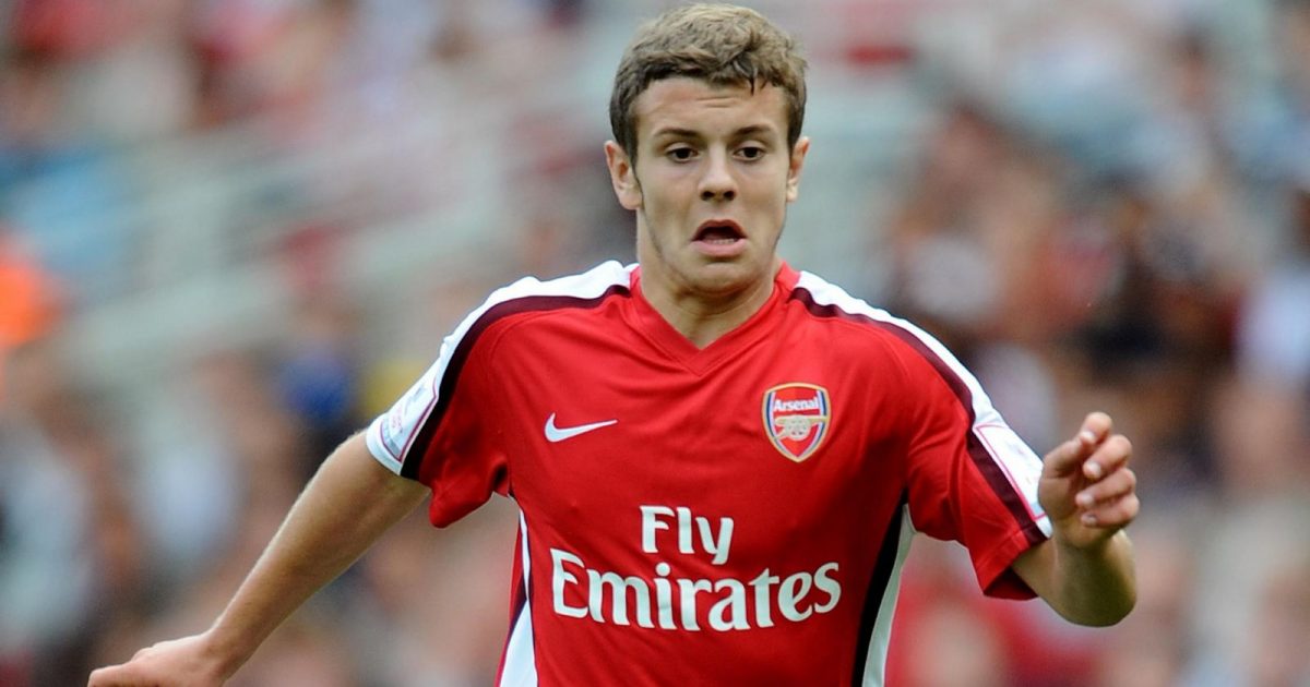 Jack Wilshere runs with the ball during Arsenal's pre-season friendly match at the Emirates Stadium, London. 8 August 2008.