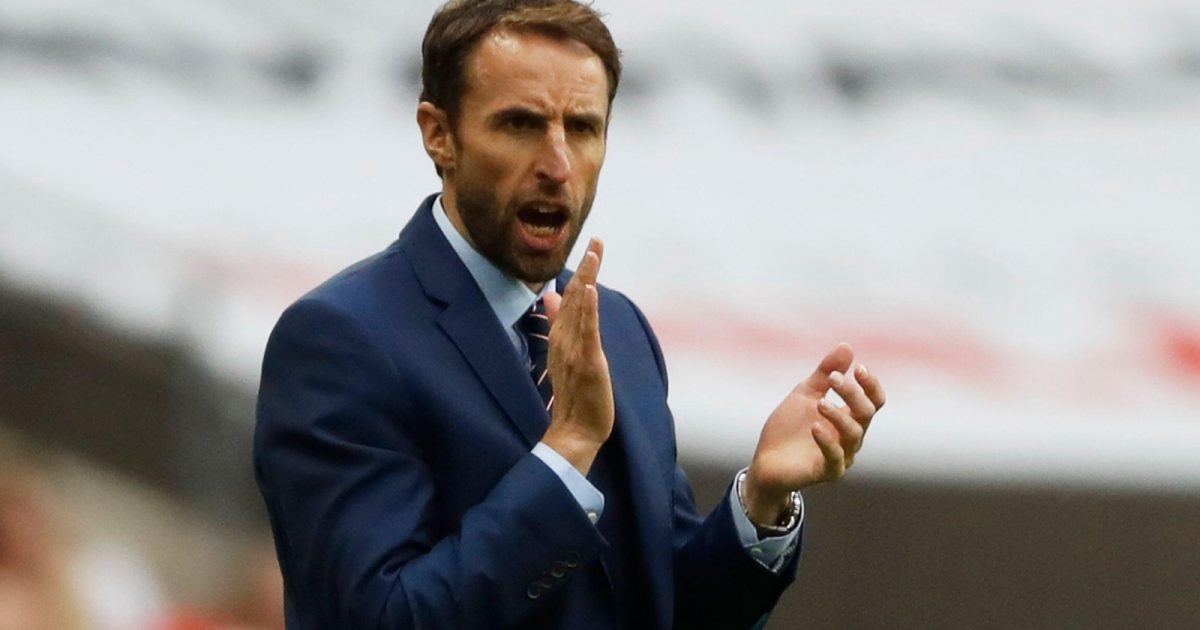 England manager Gareth Southgate instructs his players during their FIFA World Cup qualifying victory over Malta at Wembley Stadium, London, October 2016.