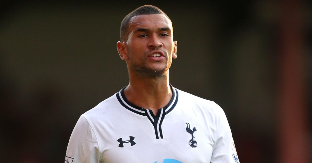 Steven Caulker during the friendly match between Swindon Town and Tottenham Hotspur at County Ground, Swindon, July 2013.