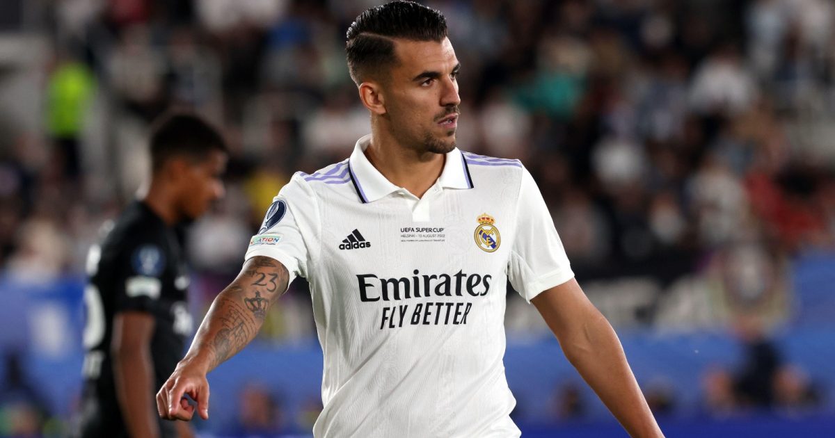 10.8.2022, Olympiastadion/Olympic Stadium, Helsinki. UEFA Super Cup 2022. Real Madrid v Eintracht Frankfurt Dani Ceballos - Real Madrid