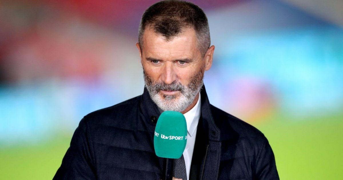 Sports pundit Roy Keane discusses the final results of the match for ITV Sport at the end of the international friendly match at Wembley Stadium, London.