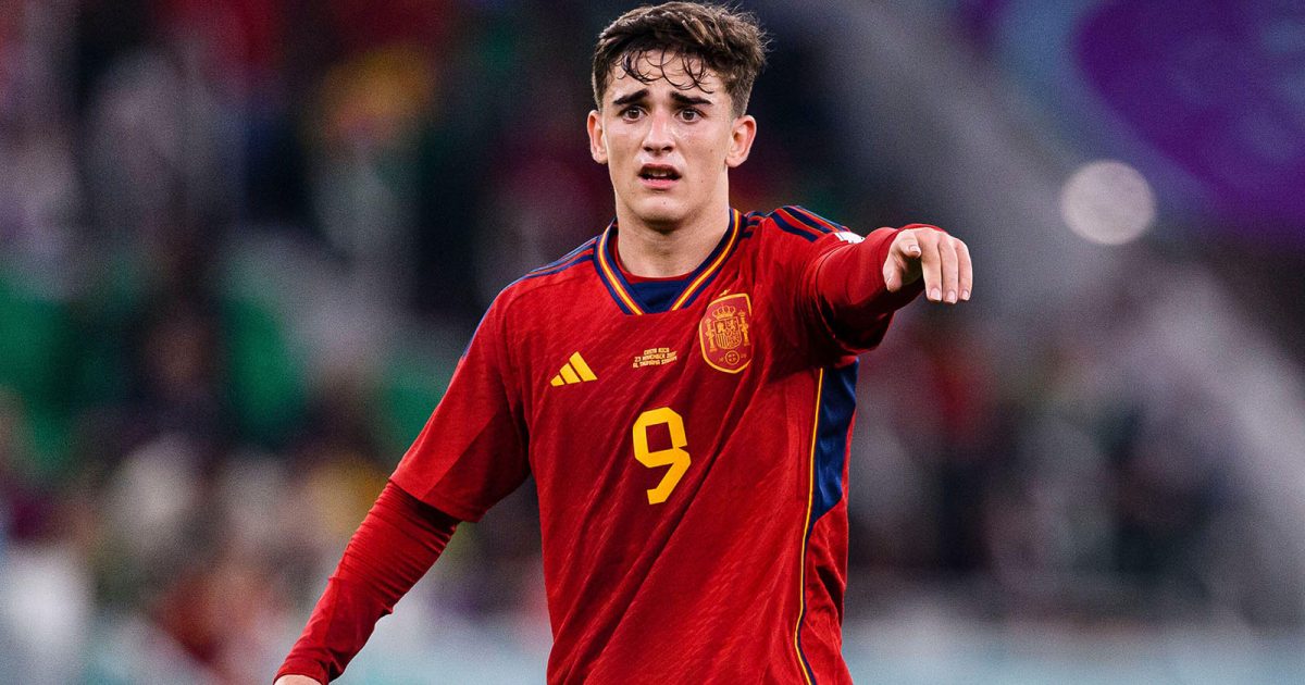 Gavi of Spain during a match between Spain vs Costa Rica