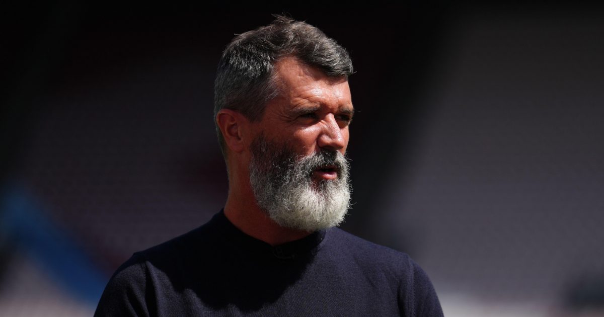 Roy Keane before covering the Premier League match between West Ham United and Manchester City for Sky Sports at London Stadium, London, August 2022.