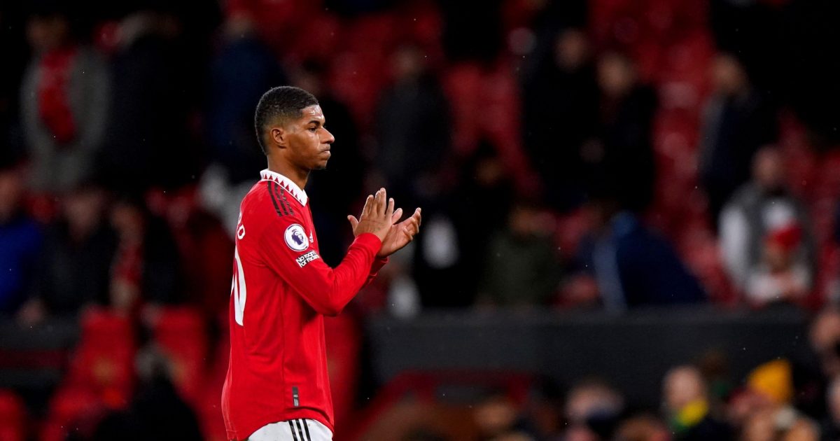 Marcus Rashford after the Premier League game between Manchester United and Bournemouth at Old Trafford, Manchester, January 2023.