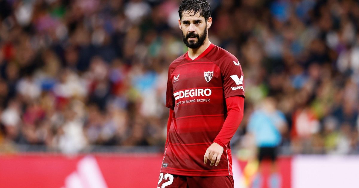 Francisco Alarcon "Isco" of Sevilla FC during the Spanish championship La Liga football match between Real Madrid and Sevilla FC on October 22, 2022 at Santiago Bernabeu stadium in Madrid, Spain