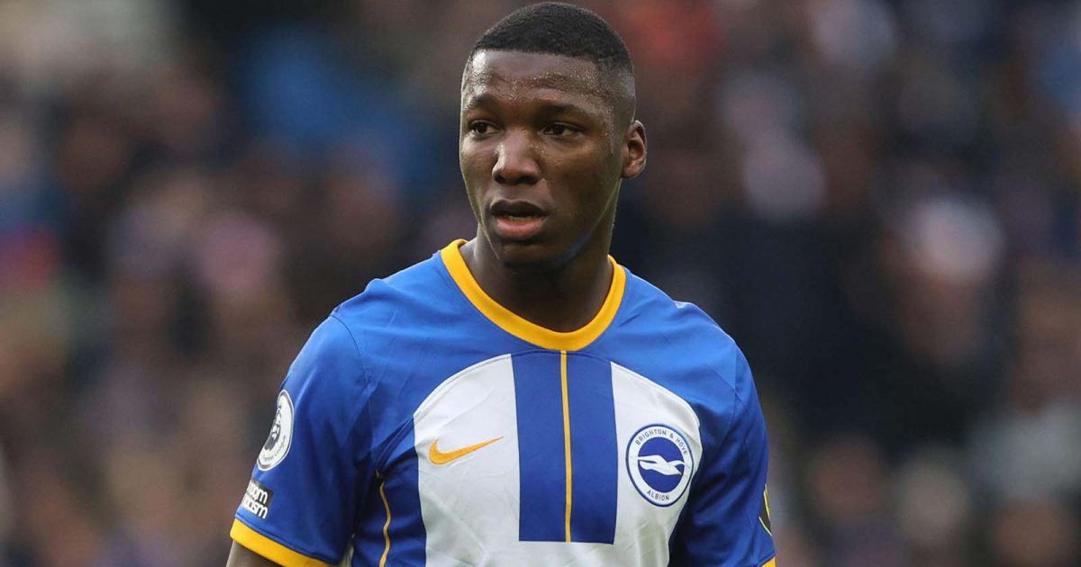 Moises Caicedo in action for Brighton