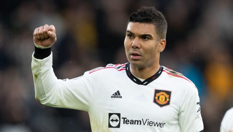 Manchester United's Casemiro after the game the Premier League match between Wolverhampton Wanderers and Manchester United at Molineux, Wolverhampton on Saturday 31st December 2022.
