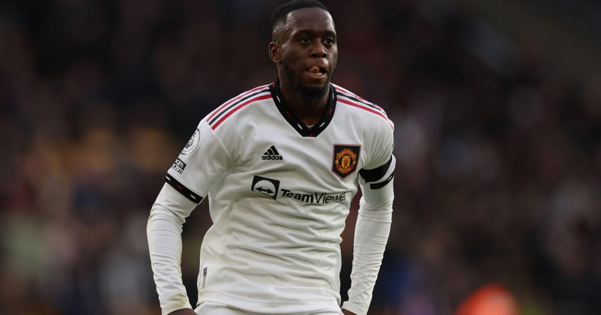 Aaron Wan-Bissaka during the Premier League match between Wolverhampton Wanderers and Manchester United at Molineux, Wolverhampton, December 2022.