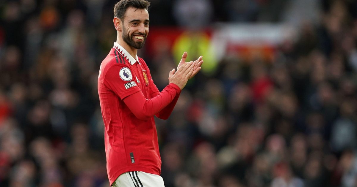 Bruno Fernandes after the Premier League match between Manchester United and Manchester City at Old Trafford, Manchester, January 2023.
