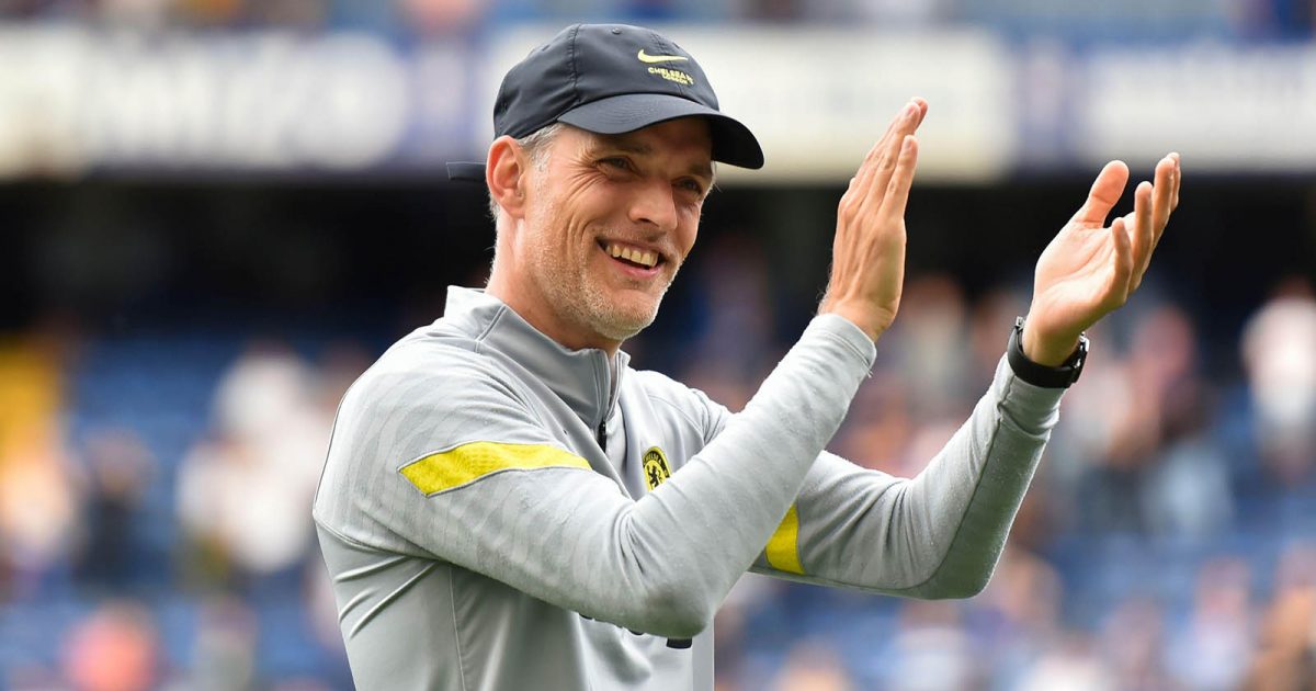 Chelsea manager Thomas Tuchel during the lap of honour after the Premier League match between Chelsea and Watford at Stamford Bridge, London on Sunday 22nd May 2022.
