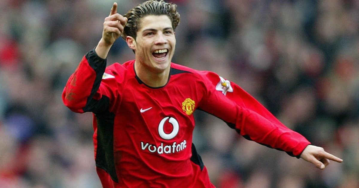 File photo dated 20-03-2004 of Manchester United's Cristiano Ronaldo celebrates scoring.